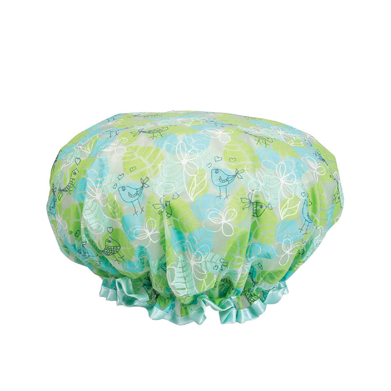 Cala- Bouffant Shower Cap Floral Green-69222