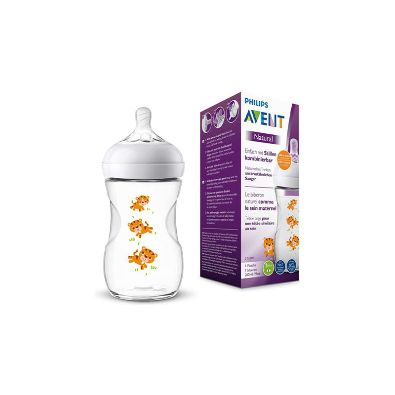 AVENT NATURAL FEEDING BOTTLE-TIGER 260 ML SCF070/20