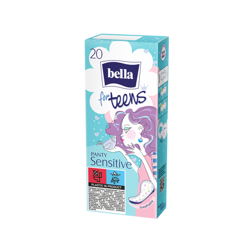 Bella Pantyliners Teens Sensitive 20's