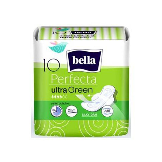 Bella Sanitary Pads Perfect Ultra Green 10's
