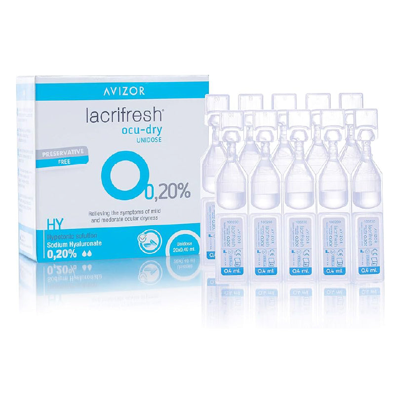 Avizor Lacrifresh Ocu-dry 0.3% Unidose 20x0.4 Ml Amp