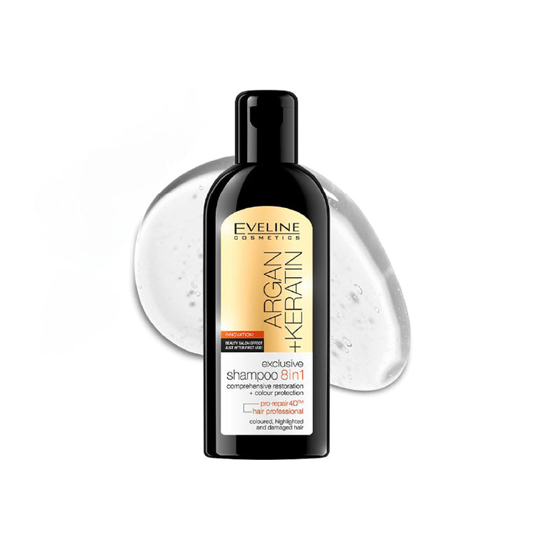 EVELINE ARGAN KERATIN SHAMPOO 8 IN 1 50 ML