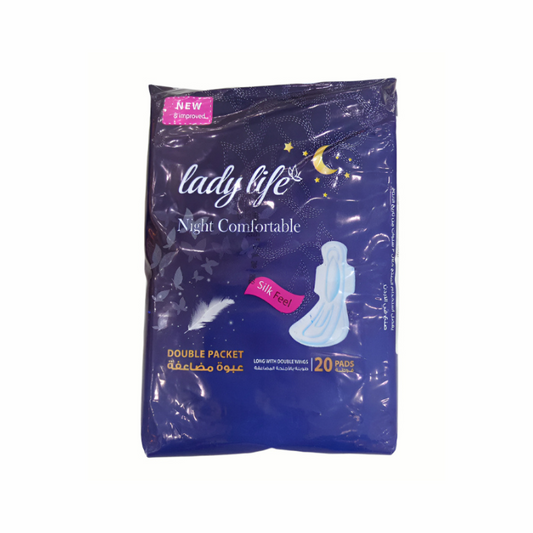 Lady Life Pads Double Wings Night Comfortable 20*8 20 S