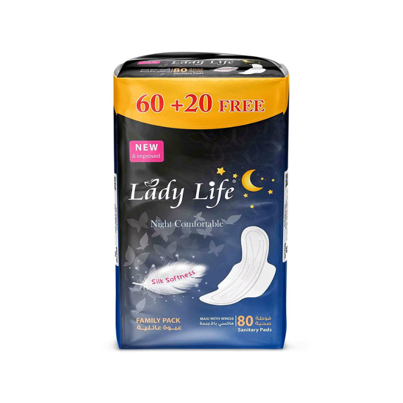 Lady Life Pads Maxi Double Wings 60+20 S