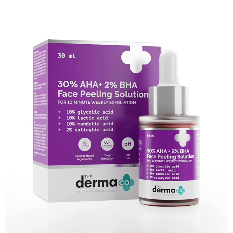 Derma Co 30% Aha + 2% Bha Peeling Solution 30 Ml