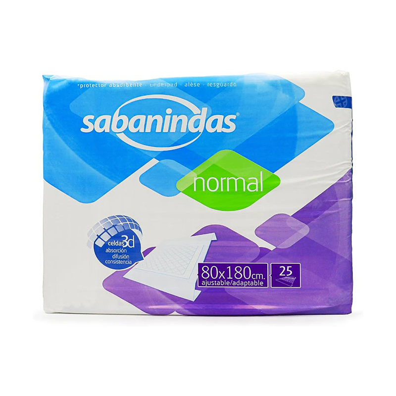 Sabanindas Normal Underpad 80x180 Cm 25s