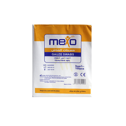 Mexo Gauze Swab 10x10 Cm 4ply 100's