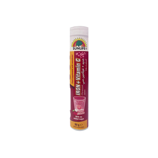 Sunlife Iron Plus Vit C Sf Eff Tab 20 S