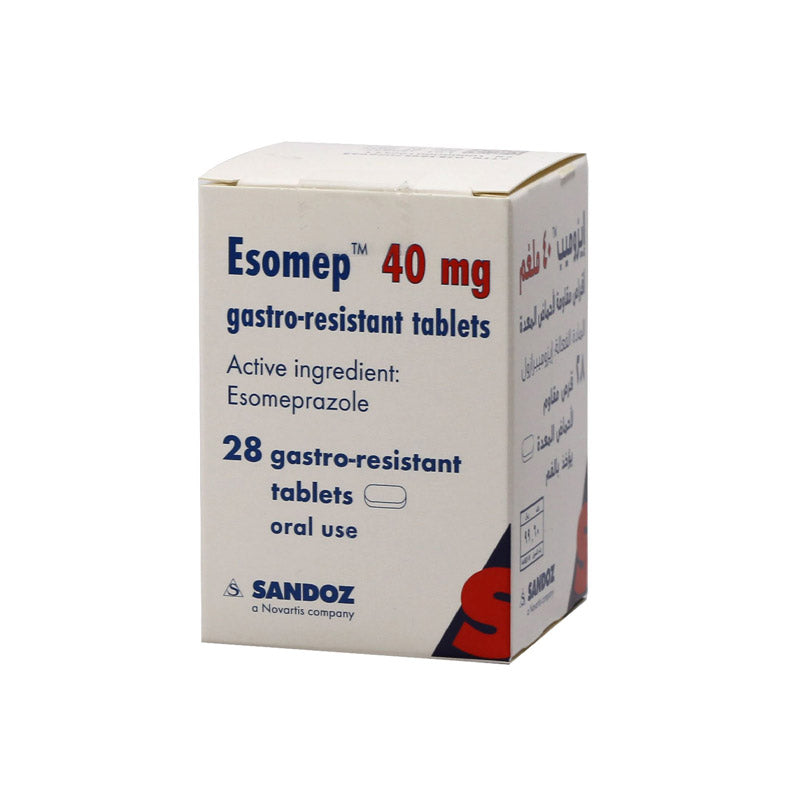 Esomep 40 Mg Tab 28's