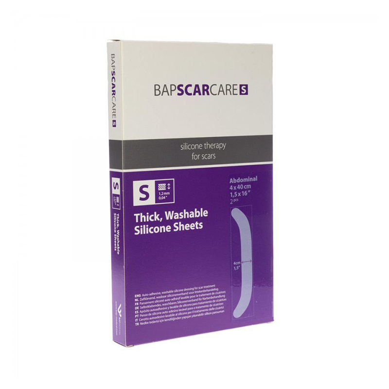 Bap Scar Care Silicon Sheet Abdomen 4*40 2's