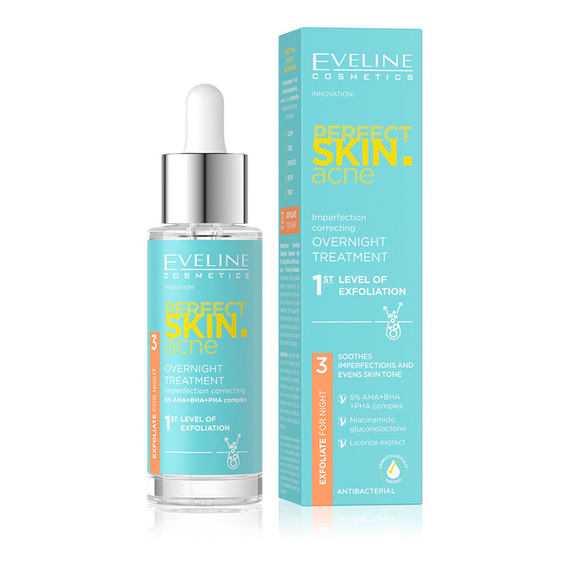 Eveline Perfect Skin Acne Overnight Tone 30ml