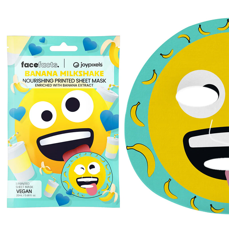 Face Facts Banana Milk Shake Printed Sheet Mask