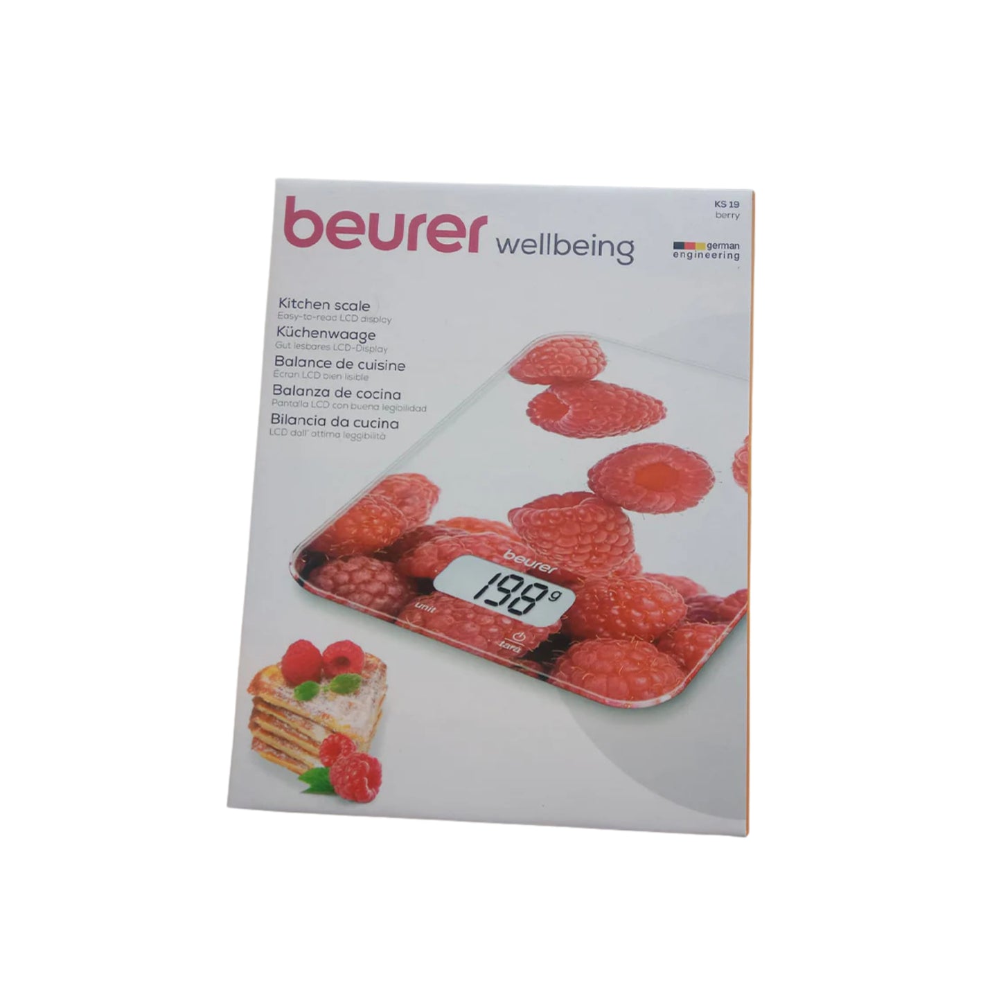 Beurer Ks 19 Kitchen Scale - Berry