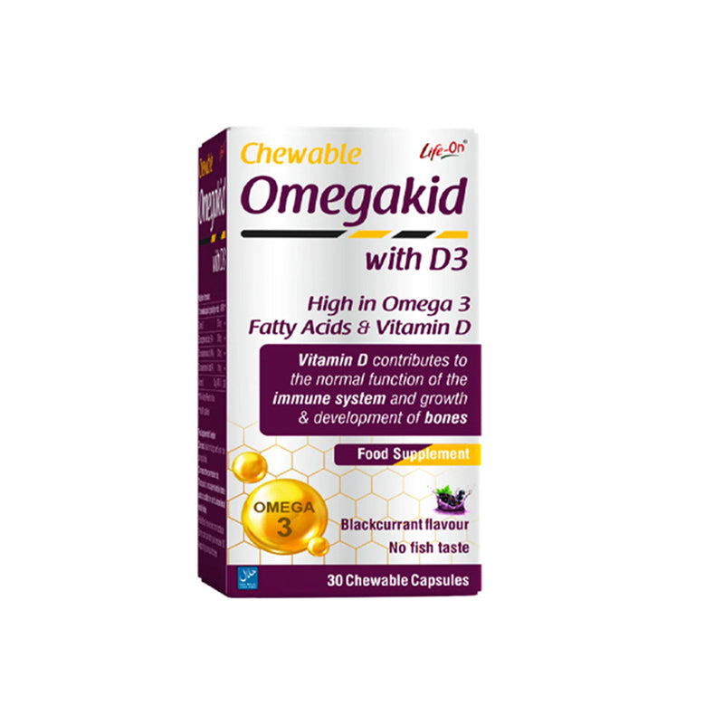 Life On Chewable Omega Kid Blackcurrant 30's