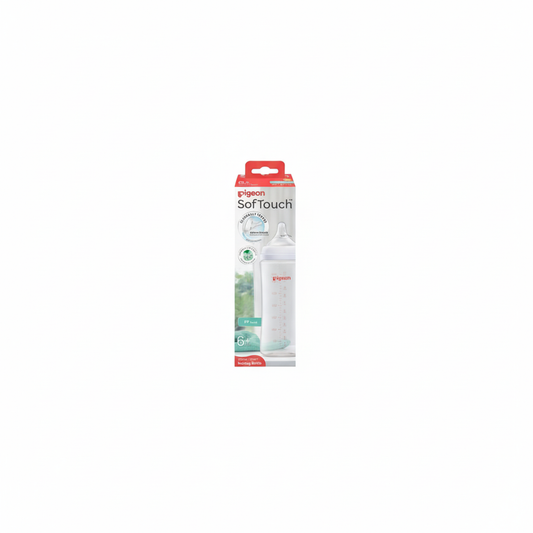 PIGEON SOFTOUCH WN 3 NURSING BOTTLE PLASTIC 330ML 6+ MONTHS A81226
