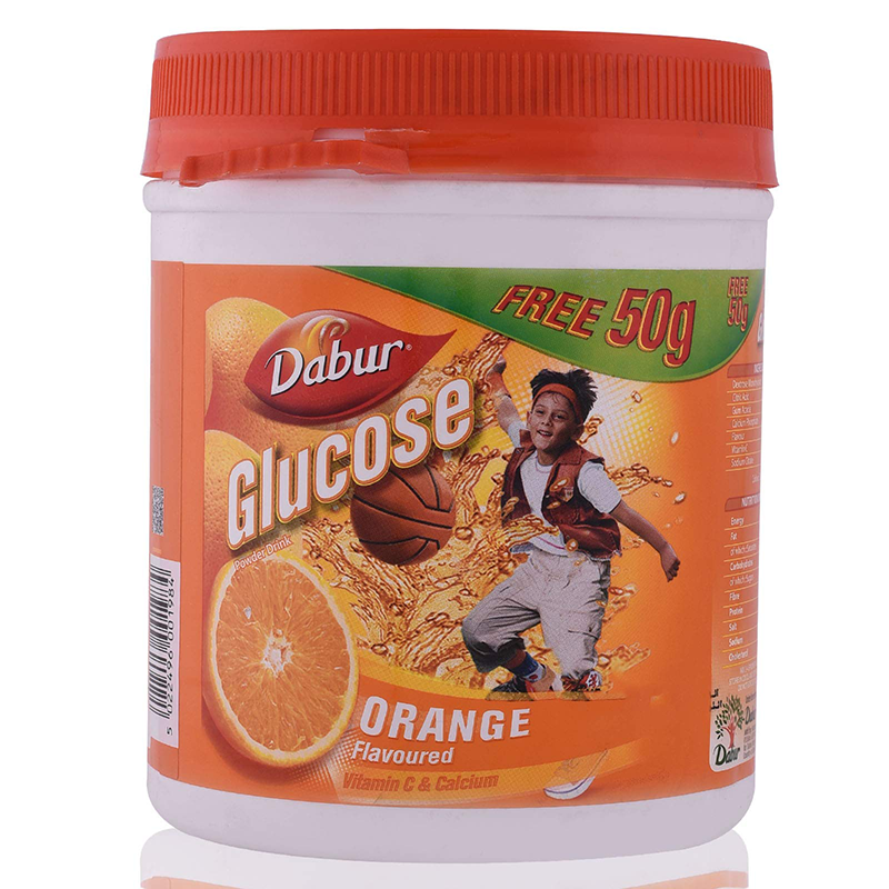 DABUR GLUCOSE ORANGE 450+50GM