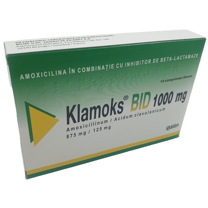 Klamoks Bid 1000mg Film-coated Tablets 14s