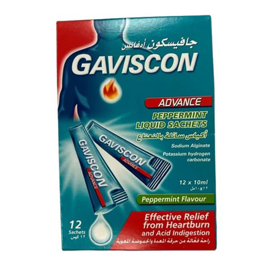 Gaviscon Peppermint Liquid Sachets 12 S