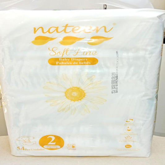 Nateen Size 2 (2-5 Kg) S Baby Diapers 54 S