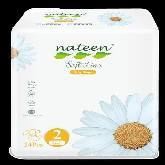 Nateen Size 2 (2-5 Kg) S Baby Diapers 24 S