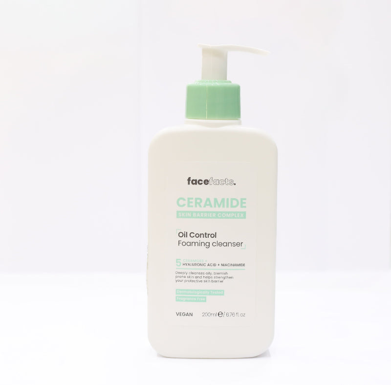 FACE FACTS CERAMIDE OIL CONTROL FOAMING CLEANSER 200ML