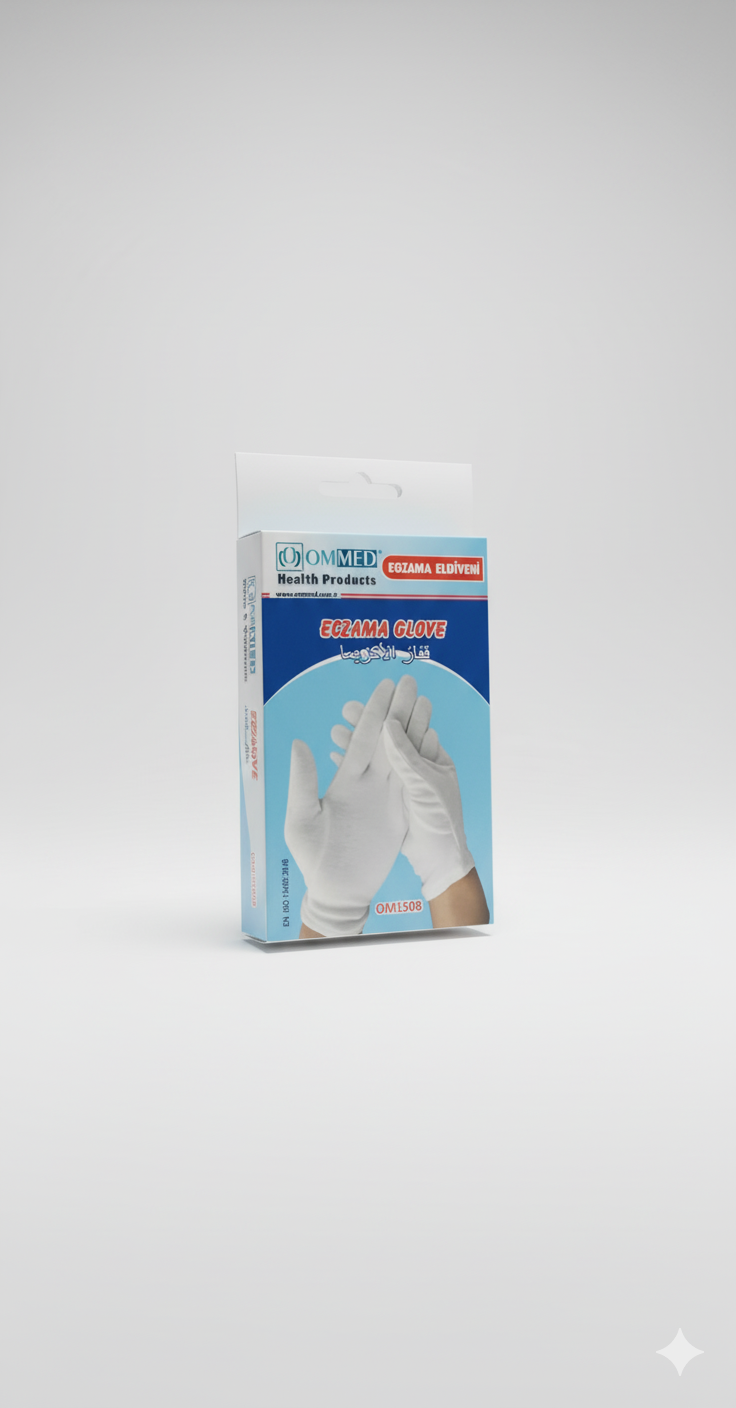 OMMED ECZEMA COTTON GLOVES WHITE ( S )