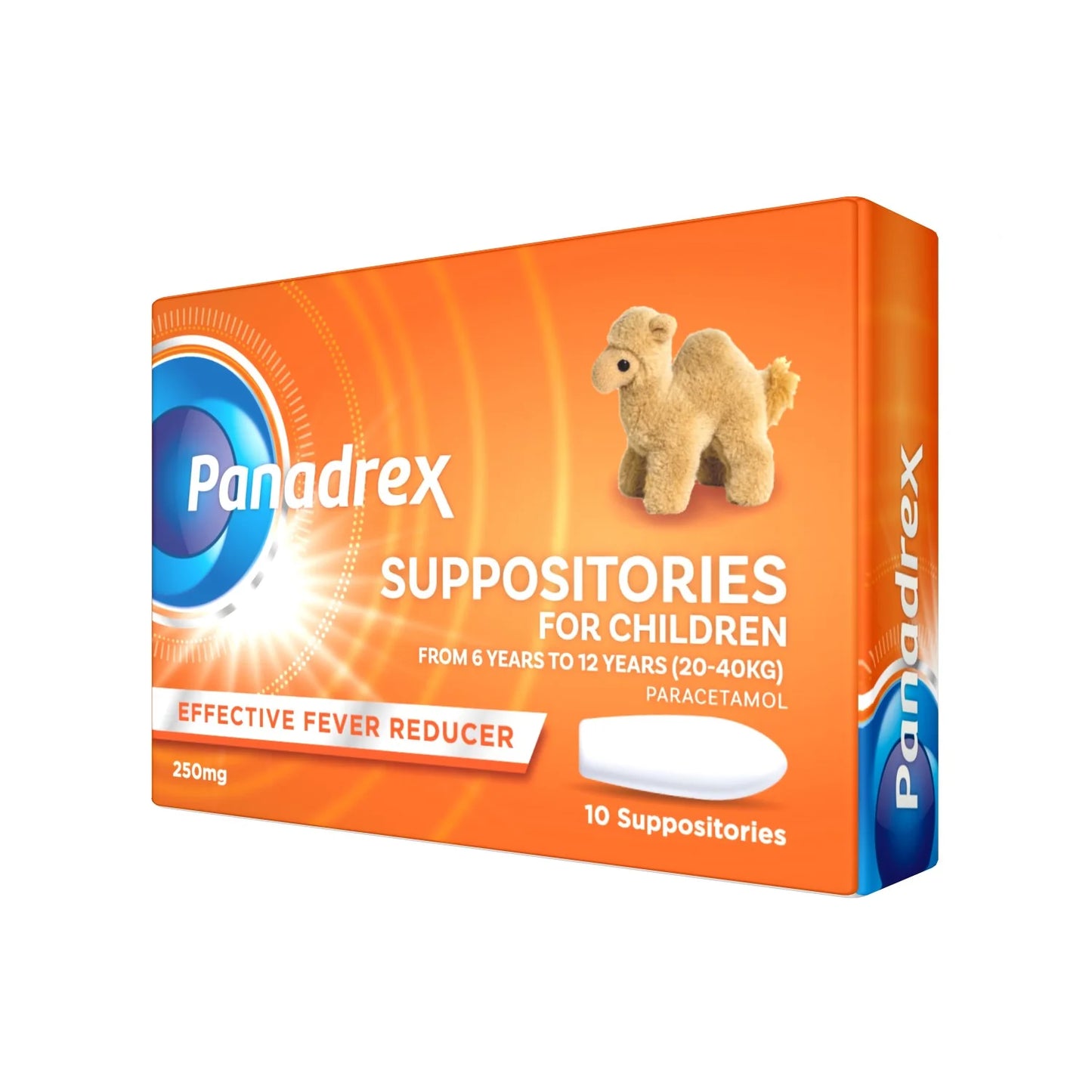 Panadrex Suppositories 250 mg - 10 suppositories