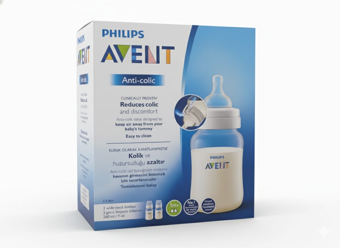 PHILIPS AVENT ANTI-COLIC BOTTLE 260ML X2