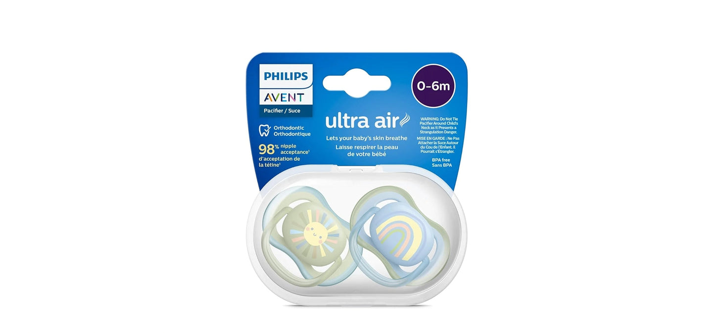 AVENT ULTRA AIR PACIFIER 0-6 M BOY SCF085/58