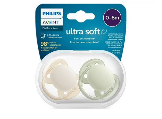 Philips Avent Ultra Soft Pacifier 0–6 m (Girl, 2 pcs)