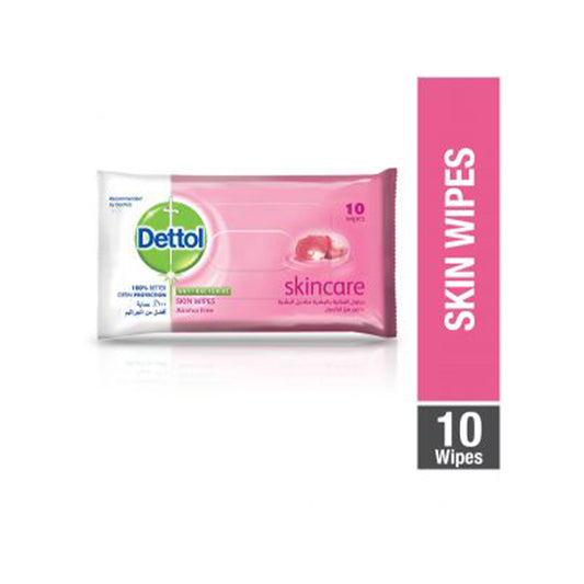 Dettol Skin Care Wipes Pink 10's