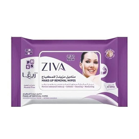 Ziva Make Up Removal Wipes (Fliptop) 25's