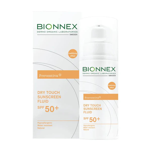 Bionnex Preventiva واقي شمسي سائل دراي تاتش بمعامل حماية SPF 50+ بحجم 50 مل