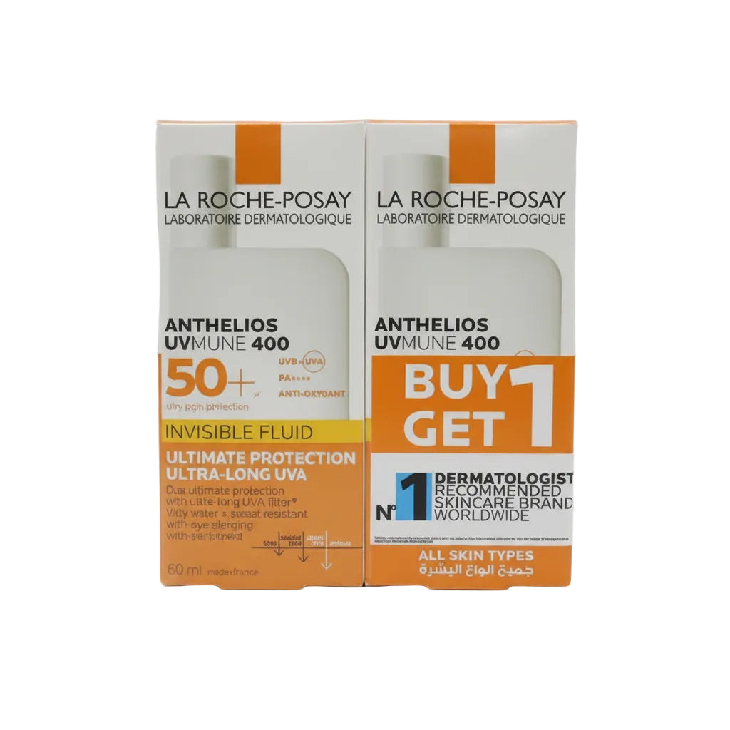 La Roche-Posay Anthelios UVMune 400 Oil Control Fluid SPF 50+ – 50 ml (BOGOF Promo – 2 x 50 ml)