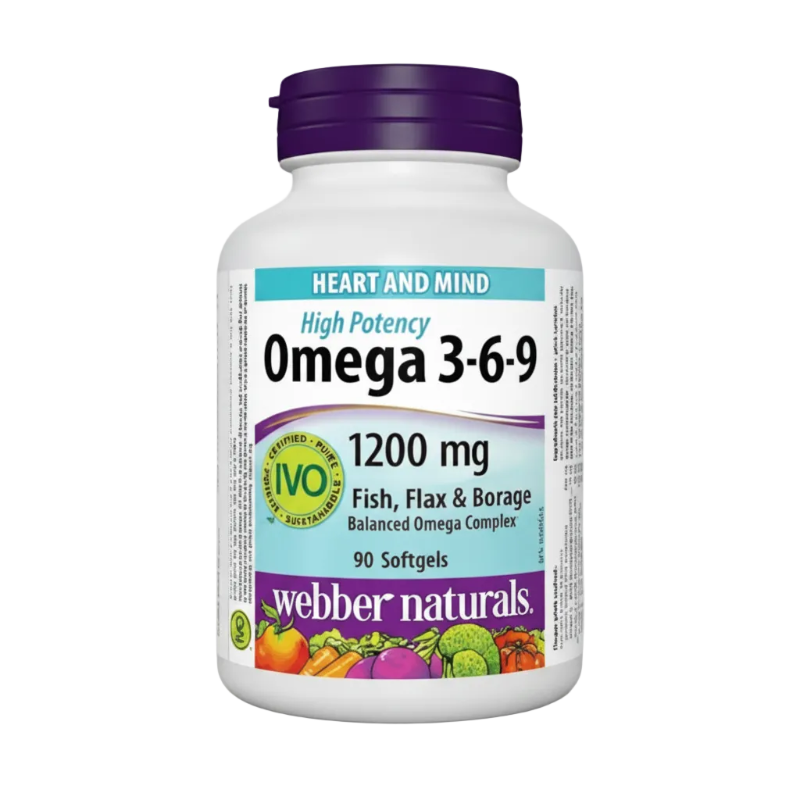 WEBBER NATURALS OMEGA 3-6-9 1200MG