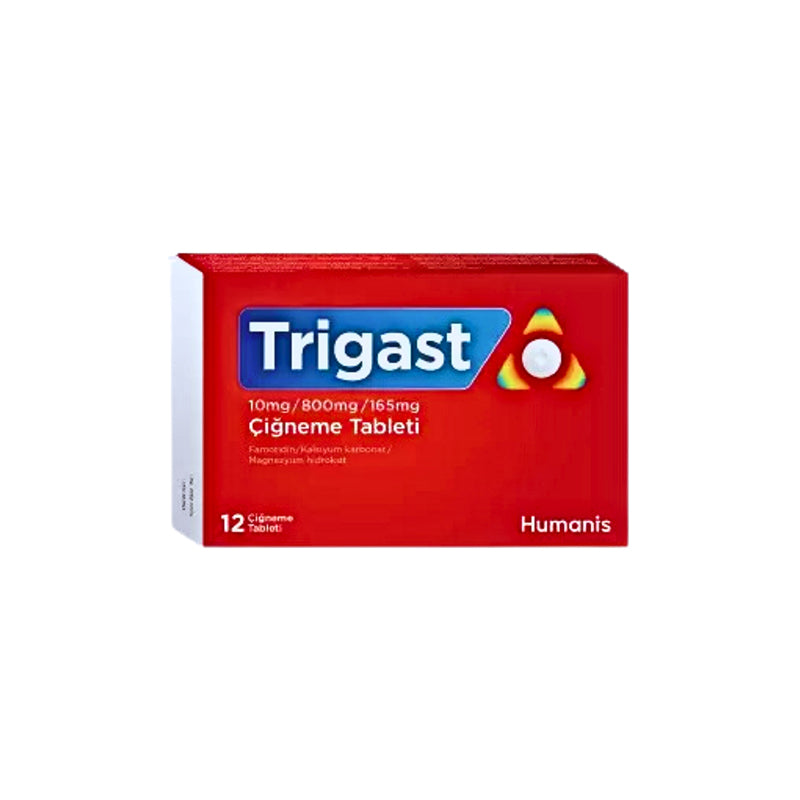 Trigast 10mg/800mg/165mg 12's