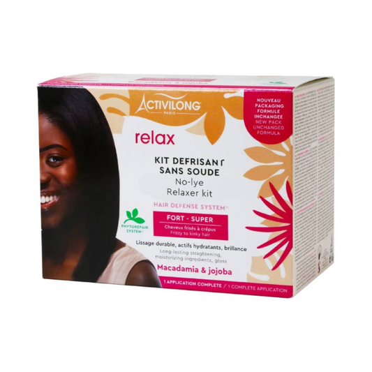 Activilong Actigloss Nourish No Lye Relaxer Kit Super Fort Macadamia & Jojoba