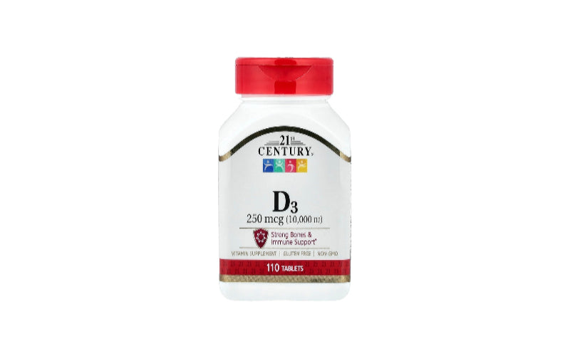 21st Century Vitamin D3 10,000 IU Tablets 30’s