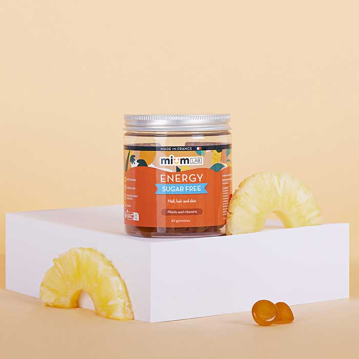 MIUMLAB ENERGY SUGAR FREE GUMMES 42S