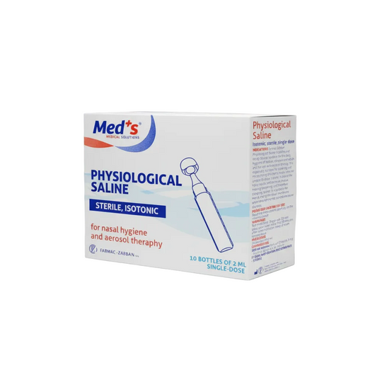 MED S PHYSIOLOGICAL SALINE ISOTONIC STERILE SINGLE DOSE 50ML 20'S