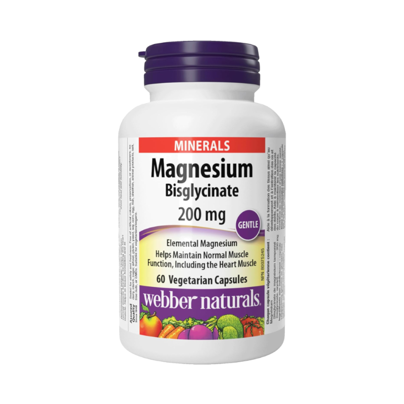 WEBBER NATURALS MAGNESIUM BISGLYCINATE 200MG 60S