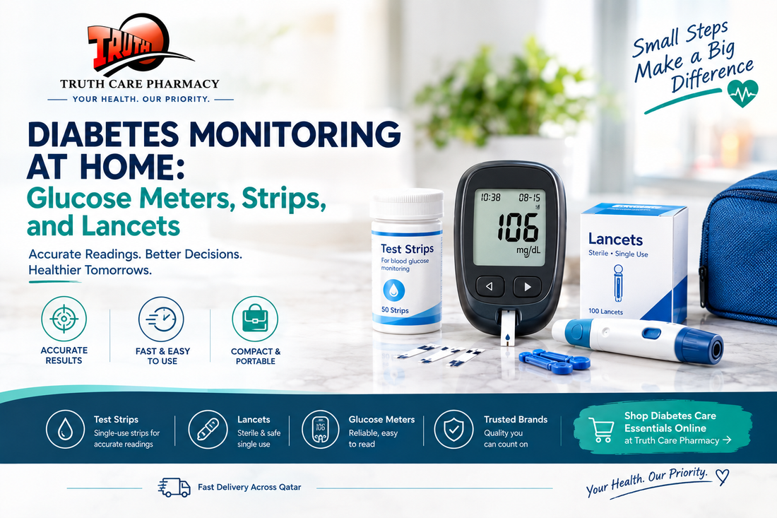 Diabetes Monitoring at Home: Glucose Meters, Strips and Lancets