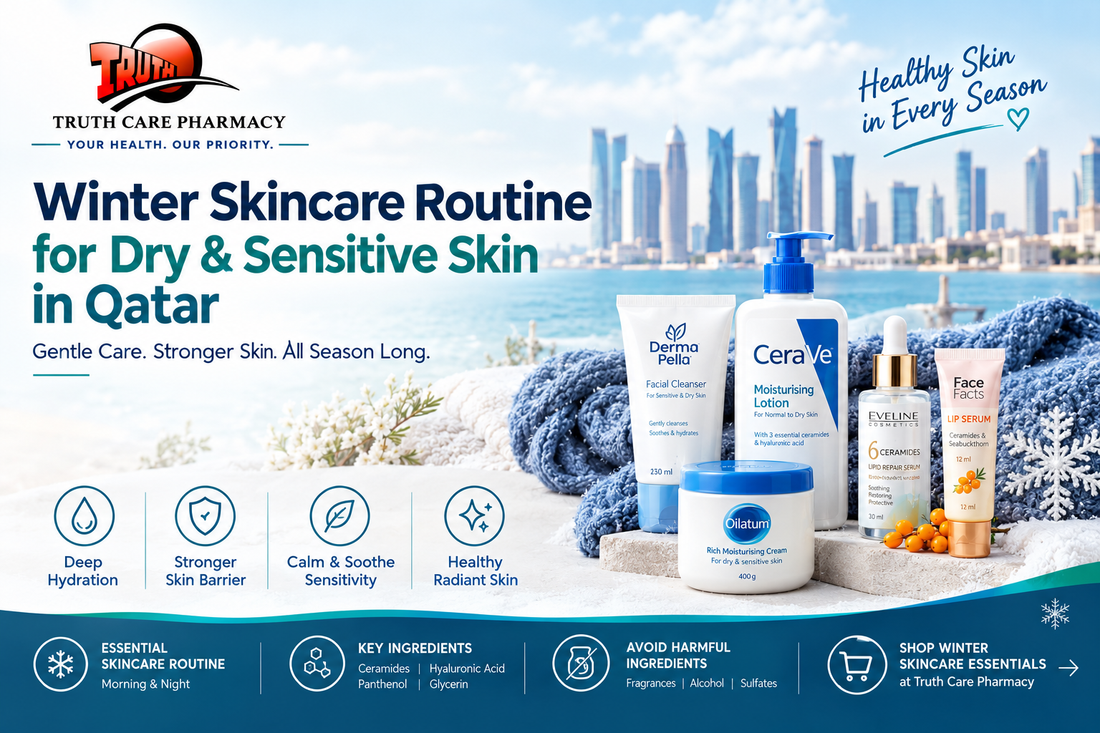 Winter Skincare Routine for Dry and Sensitive Skin in Qatar