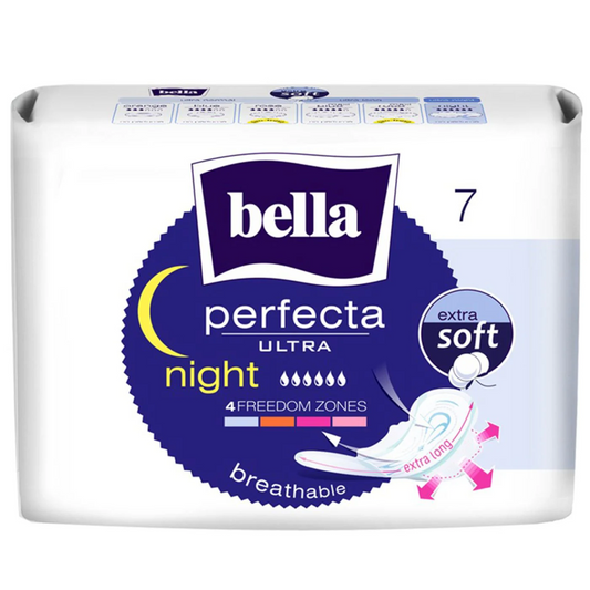 BELLA SANITARY PADS PERFECT ULTRA NIGHT EXTRA SOFT E/LONG 7'S