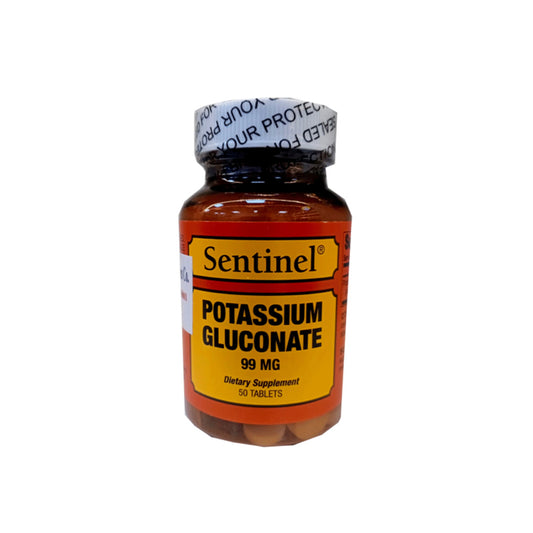 SENTINEL POTASSIUM GLUCONATE 99 MG TAB 50 S