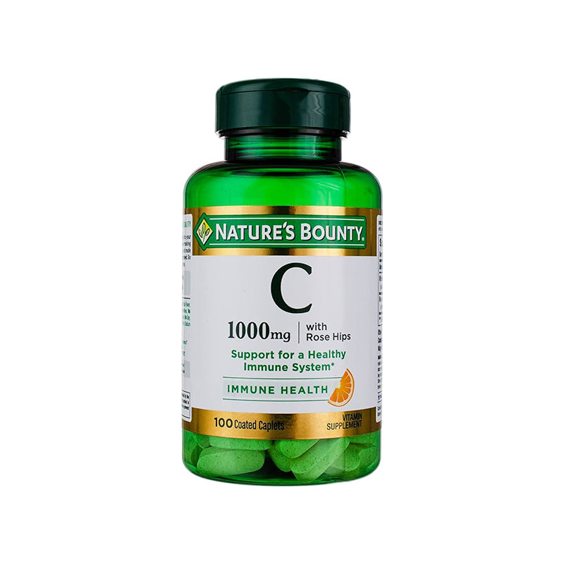 Nature's Bounty Vitamin C + Rose Hips 1000 mg (100 caplets) main image 0