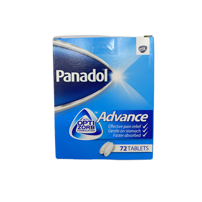 PANADOL ADVANCE OPTIZORB 500 MG TAB 72 S