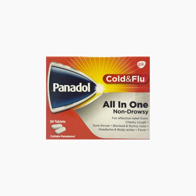 Panadol Cold + Flu All In One 24 Tablets – Online Pharmacy Qatar Truth Care