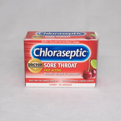 CHLORASEPTIC CHERRY LOZENGES 18 S