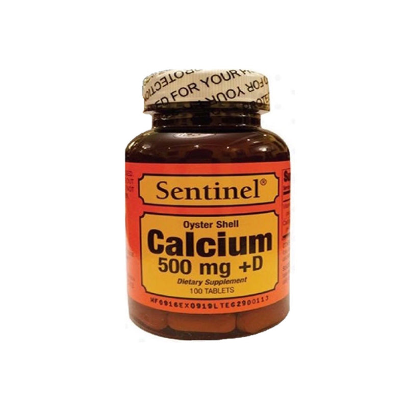 SENTINEL CALCIUM OYSTER SHELL 500 MG TAB 100 S